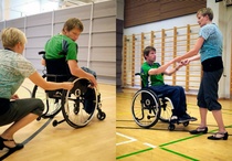 Combitanssin alkeita opettelemassa
Kuvat: Riitta Skytt